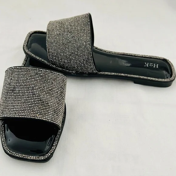 Sandals~Marcasite~ Like / Slip~On / NWB - Picture 8 of 8